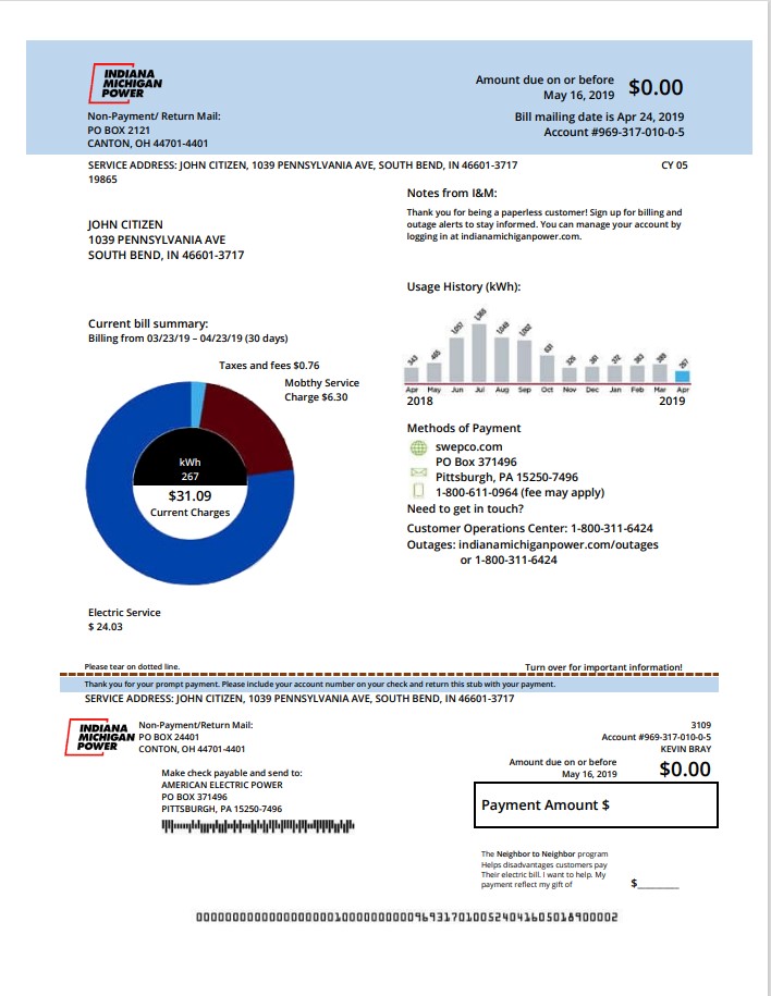 Minol USA business utility bill 